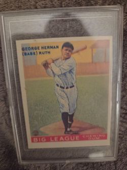 Dover reprint collectible  Babe Ruth  card #144