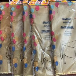 6 New Gold Color Plastic Table covers-54” X 108”-$10 Firm,No Holds Or Spam