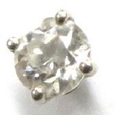 Unisex Earrings 14kt White Gold 
