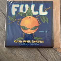 Full Brand  Original Vintage Crate Label