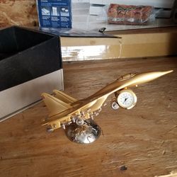 Stealth Fighter Jet Antique Collectors Clock