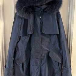 Pendleton Women's Size XXL Blue Shimmer Parka