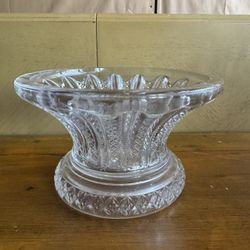 vintage McKee pressed glass punch bowl stand,