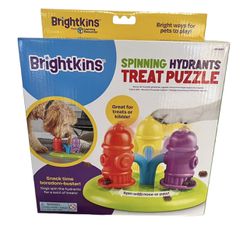 BNIB Brightkins Spinning Hydrants Treat Puzzle for Dogs
