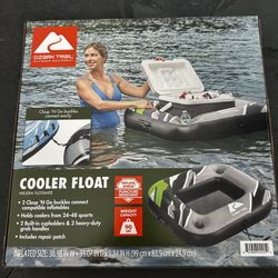 Brand New Cooler Float Ozark Trail Holds 24-58 Quarts Built in Cup holders Boating Pool Beach