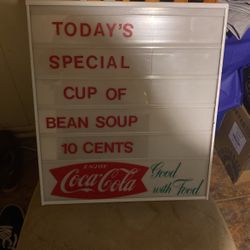 old coke cola sign that lights up