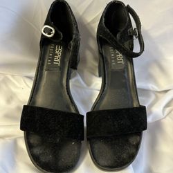 Women’s Esprit Heels, Black Velvet, Size 8 1/2