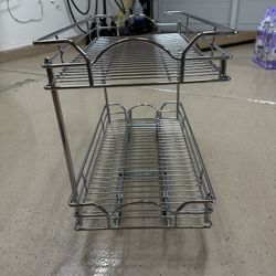 Cabinet Pull Out Two Tier Shelf **NEW**