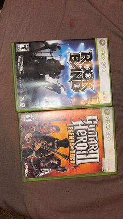 Rock Band & Guitar Hero II Xbox 360 Games