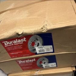 (2)NEW Duralast Front Disc Brake Rotors Chevy Silverado 2500 HD