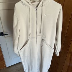 Nike -Womens Phoenix Fleece Long Full-Zip Hoodie (size S)