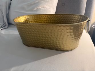 Decorative Gold Metal Basket