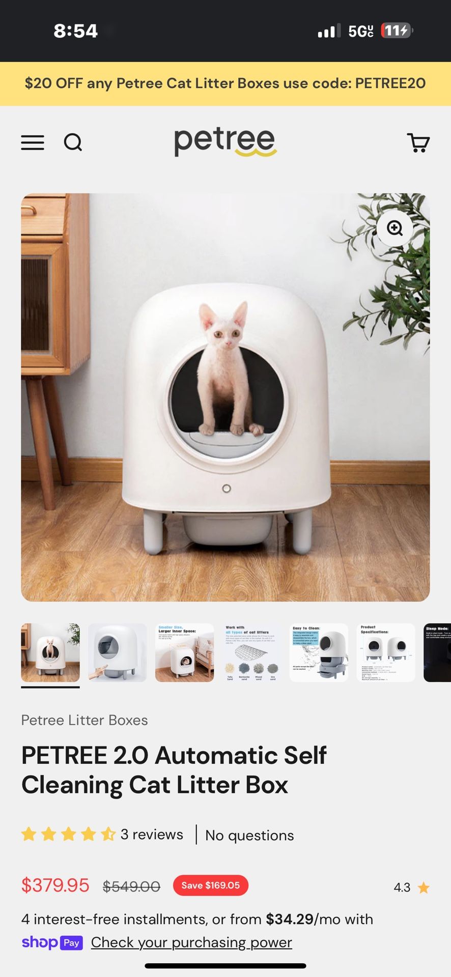Petree Automatic Litter Box