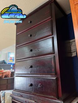 Five drawer Cherry dresser chest cajonera Comoda de Pino