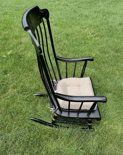 Vintage Nichols & Stone Stencil Rocking Chair