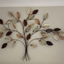 Metal Leaf/Bird Wall Art - READ POST
