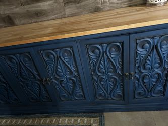 Heavy Duty Oak Credenza