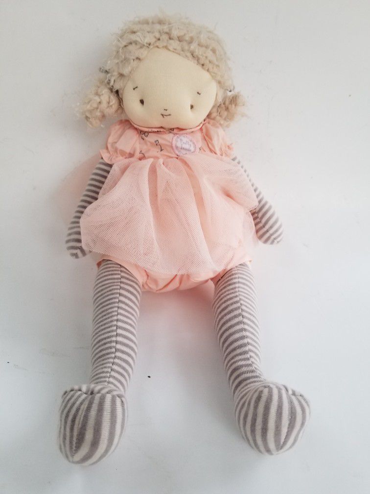 13” Bunnies By The Bay Elsie A Pretty Girl Is Pretty Inside Plush Soft Rag Doll
