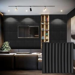 ES252 $15  Heikki 30 Pack 3D Wall Panel for Interior Wall Décor, PVC Flower Textured Wall Panels for Living Room Bedroom Hotel Office, 11.8"x11.8", Do