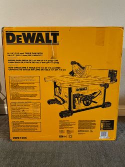 DeWalt Brushless Table Saw Battery Operated  60W