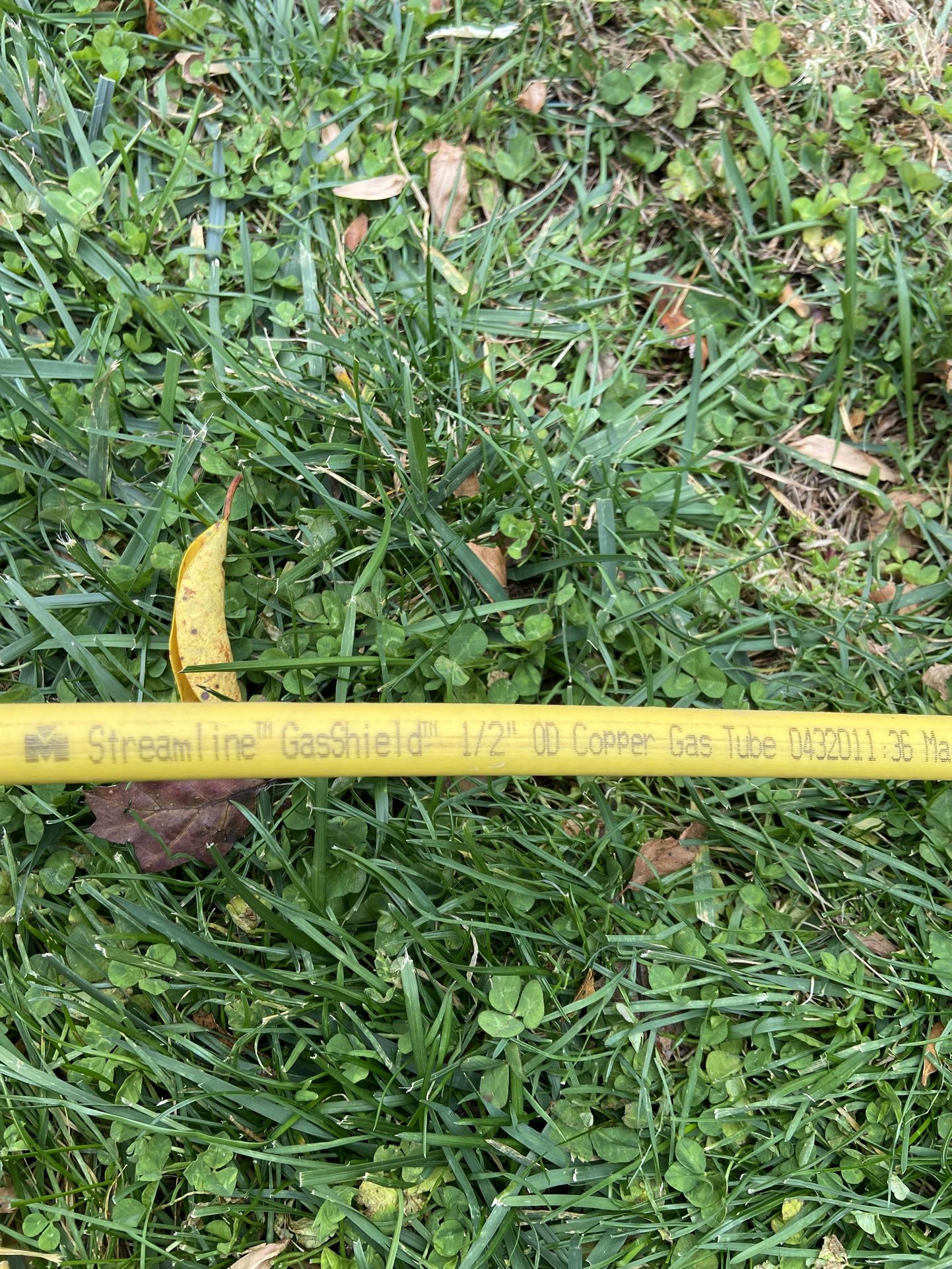 25ft Streamline Gasshield 1/2 OD Copper Gas Tube for Natural Gas or LP-Both ends flared. $50 Located in Newington.