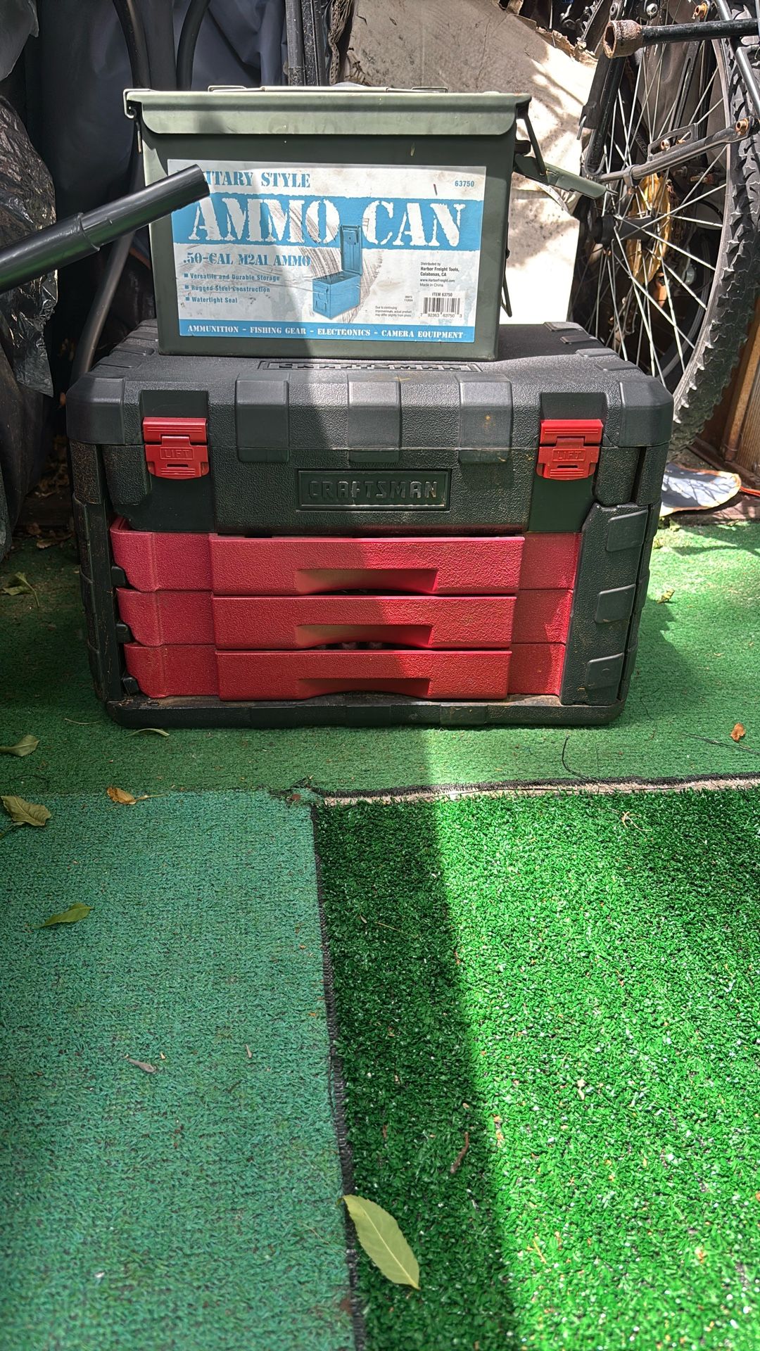 Craftman tool box, all sockets, wrenches, and parts present