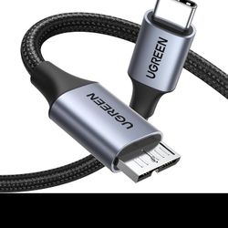 UGREEN 10 Gbps Micro B to USB C Hard Drive Cable 3.3' $15 FINAL PRICE
