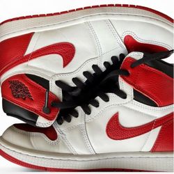 Jordan 1 high red and white
