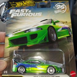 Hot Wheels Premium Fast And The Furious Mitsubishi Eclipse Chase $50