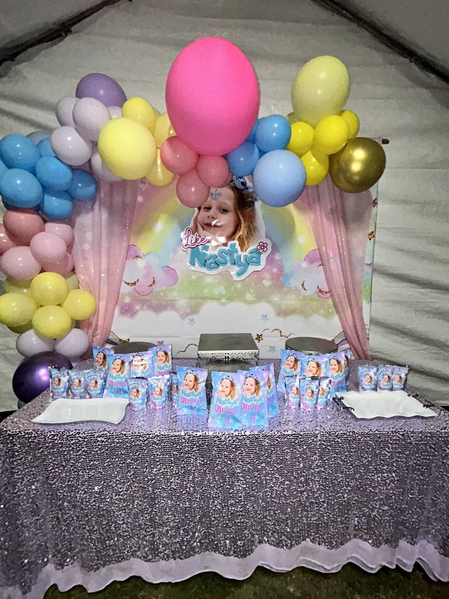 Like Nastya Backdrop Set Up Birthday Package