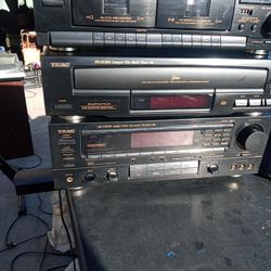 Teac Cassette Player Multi Disc Player And Audio Video Receiver 