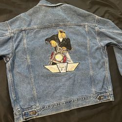 90’s Joe Camel denim Jacket (like New, LG) 