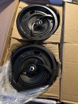 Monoprice Alpha In-Ceiling Speakers 6.5in Carbon Fiber 2-way (pair)