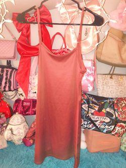 Red Slip Dress