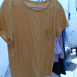 Yellow Womens Shirt 2XL
