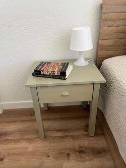 Two end tables. Nightstands.