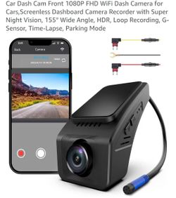 Car Dash Cam Front 1080P FHD WiFi Dash Camera
