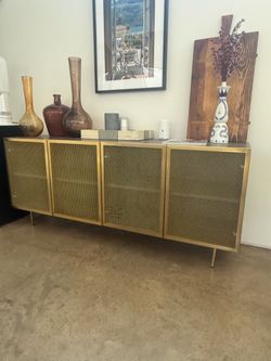 CB2 Brass Credenza / Sideboard – $900