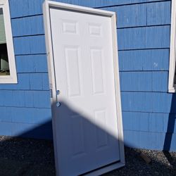 New Door 36x80 Wood Right Swing Exterior 