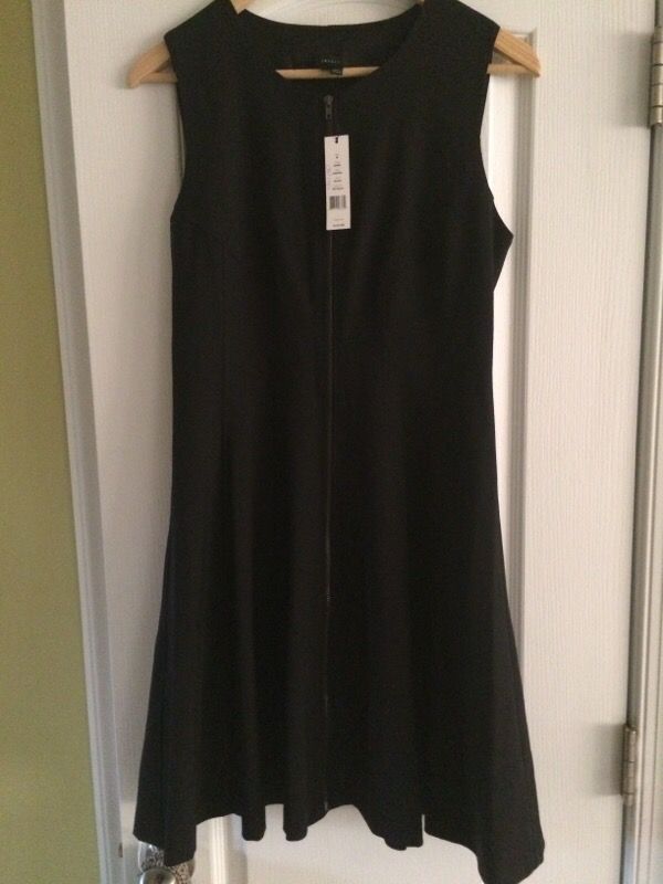 Brand new Theory Bonbi Kapture zip front black dress
