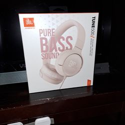 JBL Tune 500 Wired Headphones (Blush Mauve Pink)
