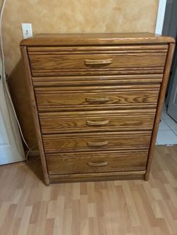 Oak dress,armoire and side table