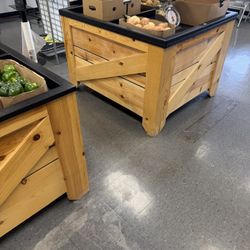 Produce Display Bin With Liner