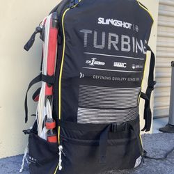 Kiteboarding Kite 17m Slingshot Turbine With Bar, Barely Flown 