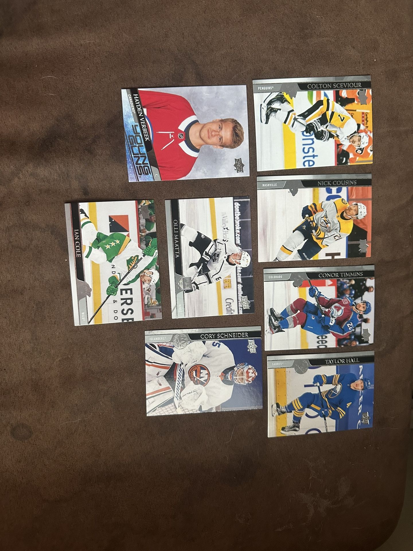Upper deck Hockey Cards Lot Of 8 Cards