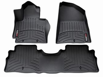 WeatherTech Floor Mats – Kia Soul 2014–2019 – Full Set (Front & Rear) – Black
