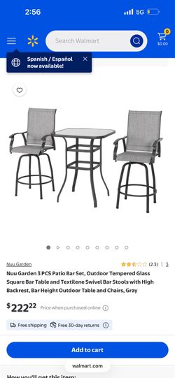 3 piece patio set