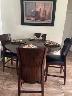 Dining room table with four chairs