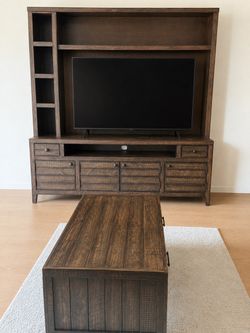 TV cabinet with display