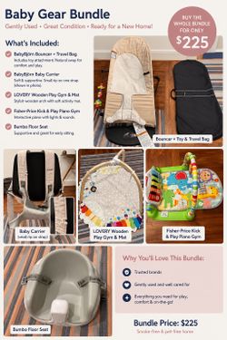 Baby Gear Bundle – BabyBjörn, Lovevery, Bumbo & More